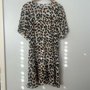 Animale Brazil 100% silk animal print dress 40/8 US
